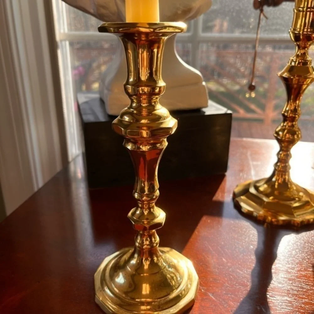 Vintage brass candle holder